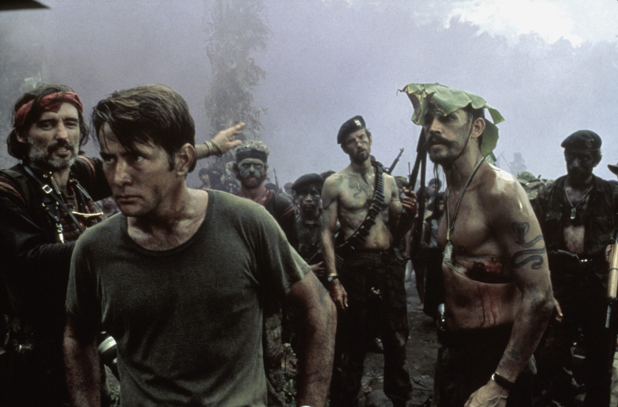 Apocalypse Now - The Photojournalist (Dennis Hopper), Captain Benjamin L. Willard (Martin Sheen) and Jay 'Chef' Hicks (Frederic Forrest)