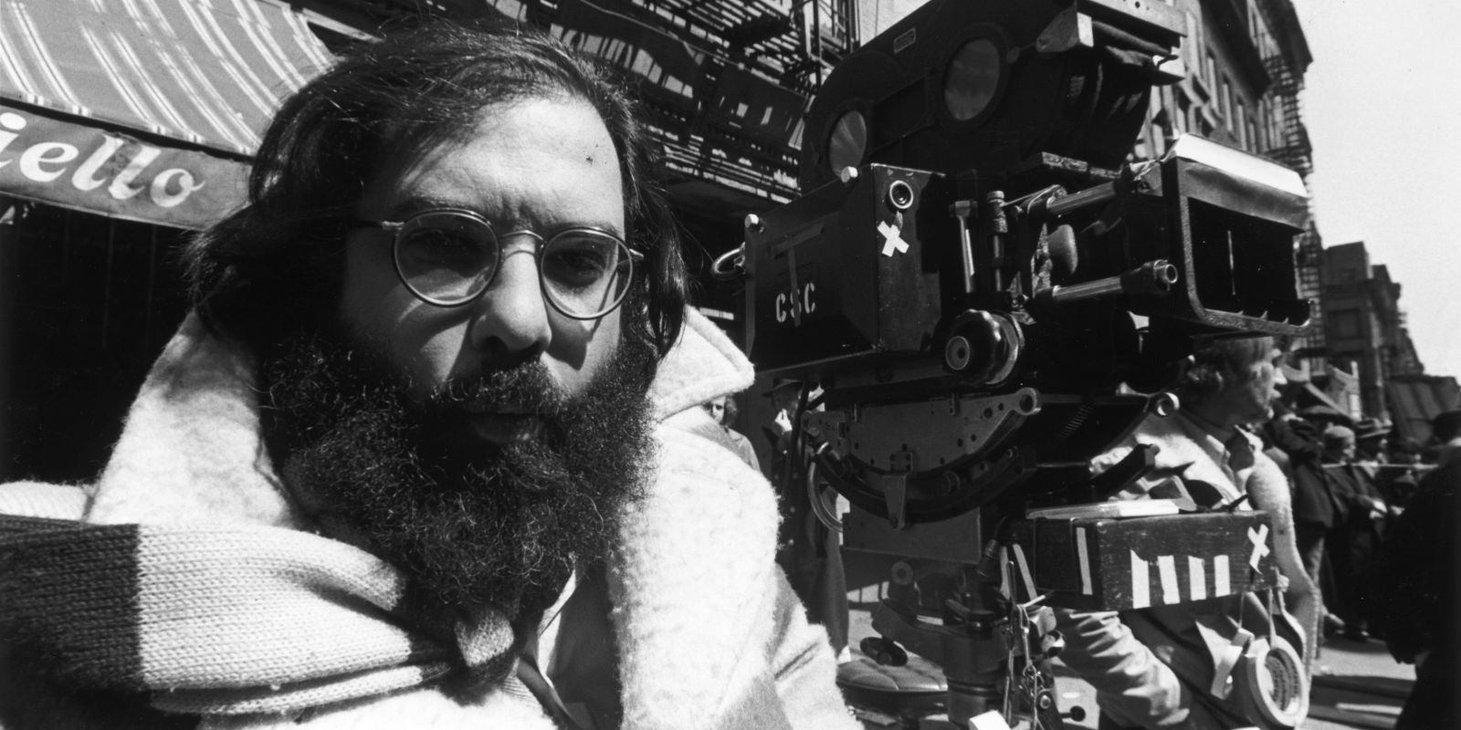Francis Ford Coppola on set