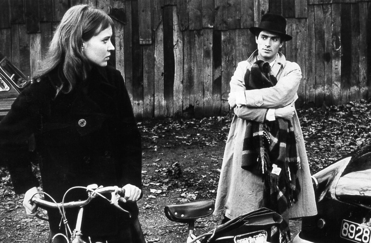 Anna Karina and Sami Frey in Jean-Luc Godard's Band of Outsiders (1964)