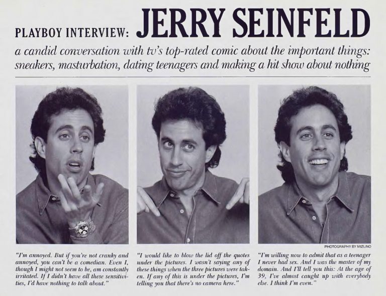 Jerry Seinfeld - Playboy Interview 1993