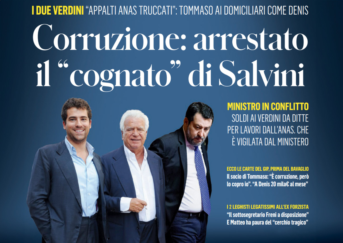 Arrestato per corruzione il cognato di Matteo Salvini