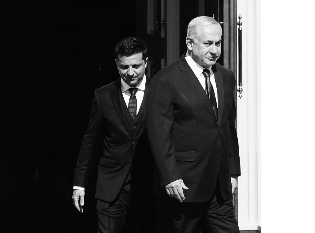 Volodymyr Zelensky e Benjamin Netanyahu a Kiev nel 2019