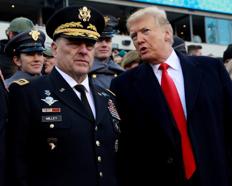 General Mark Milley and President Donald Trump