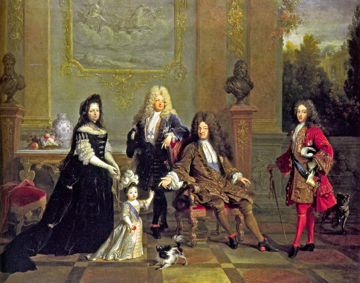 Louis_XIV of France and his family - Attributed to Nicolas de Largillière