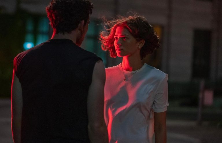 Josh O'Connor and Zendaya in Challengers by Luca Guadagnino