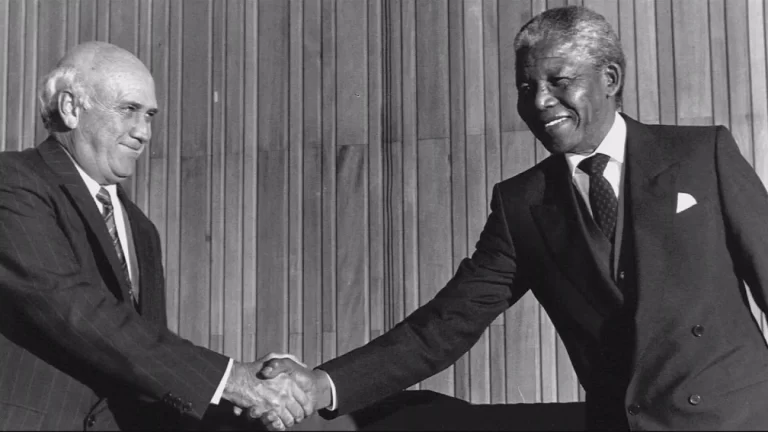 Nelson Mandela and Frederik de Klerk