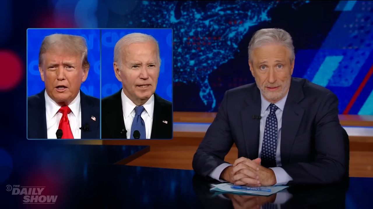 Jon Stewart Reacts to the Trump-Biden Debate